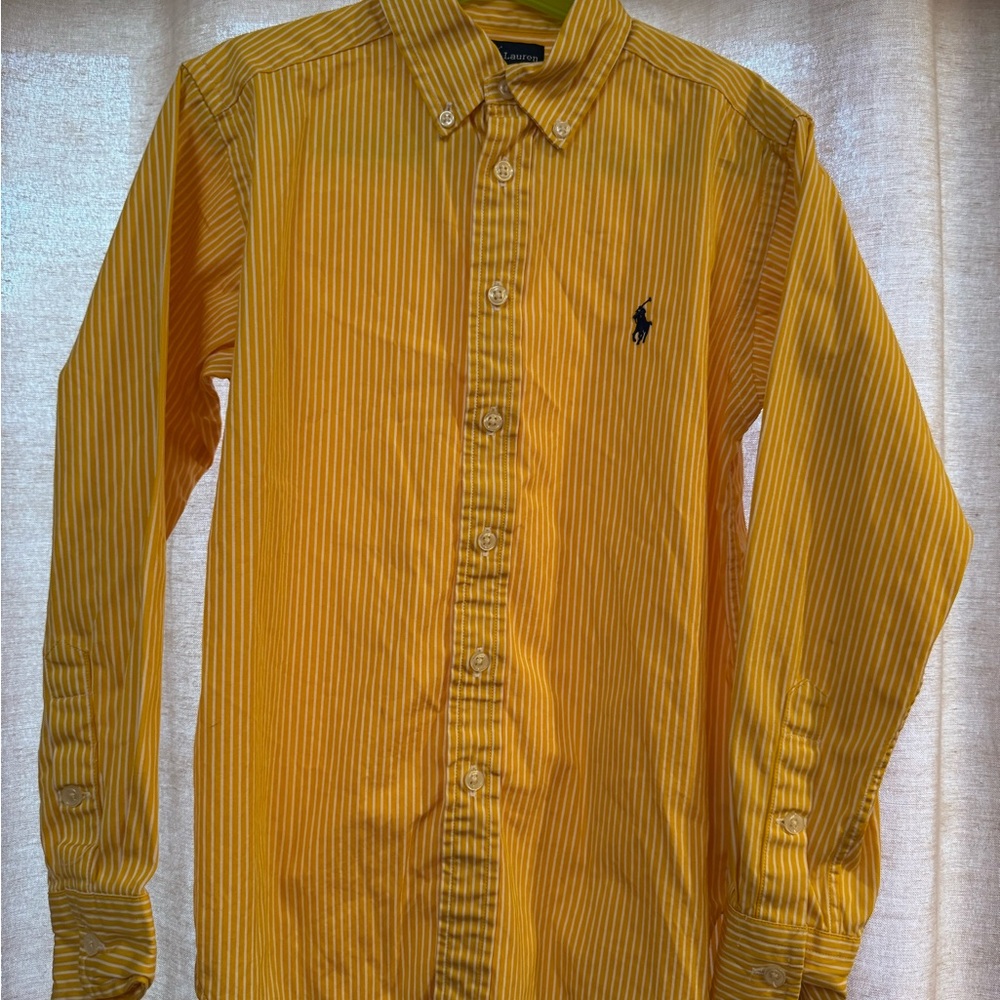 Ralph Lauren Yellow Button Down Shirt